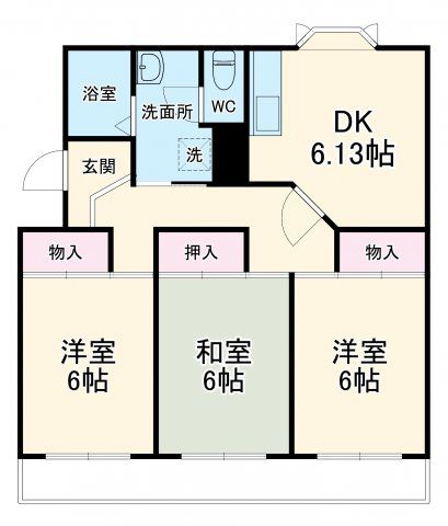 刈谷市天王町のマンションの間取り