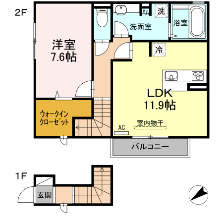 ディアコート曙の間取り