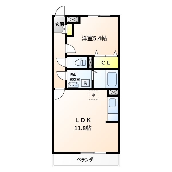 姶良市平松のマンションの間取り