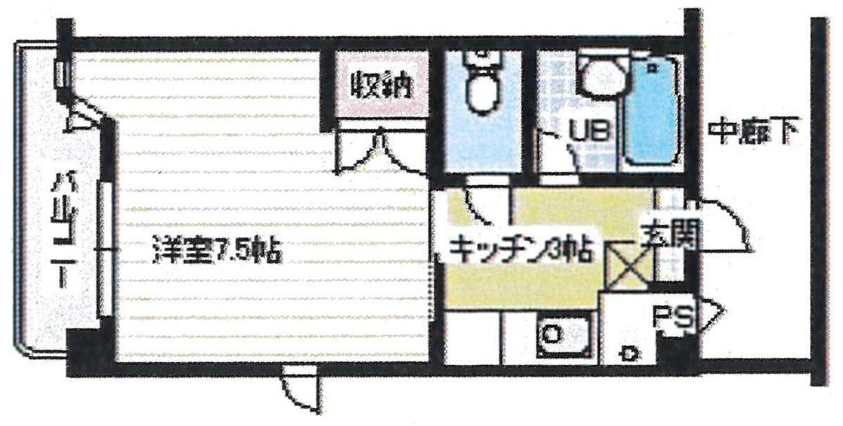 仙台市太白区八木山香澄町のマンションの間取り