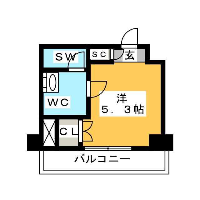 墨田区江東橋のマンションの間取り