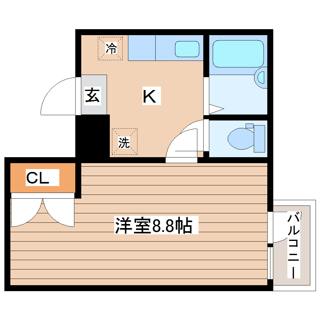 ビューパレス越路の間取り