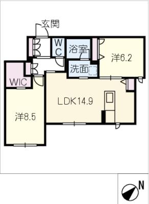 アーシャ太閤の間取り