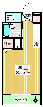 ロックハウスＢ棟の間取り