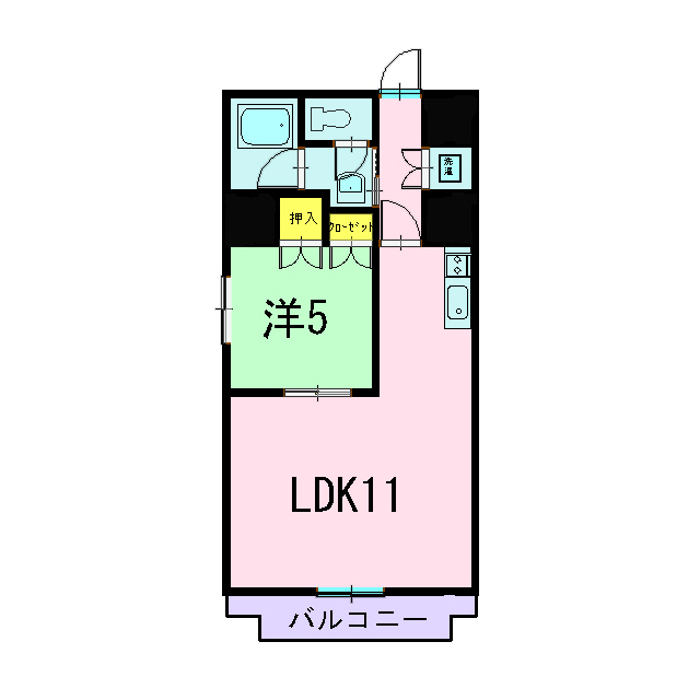 タウンコート人宿町の間取り