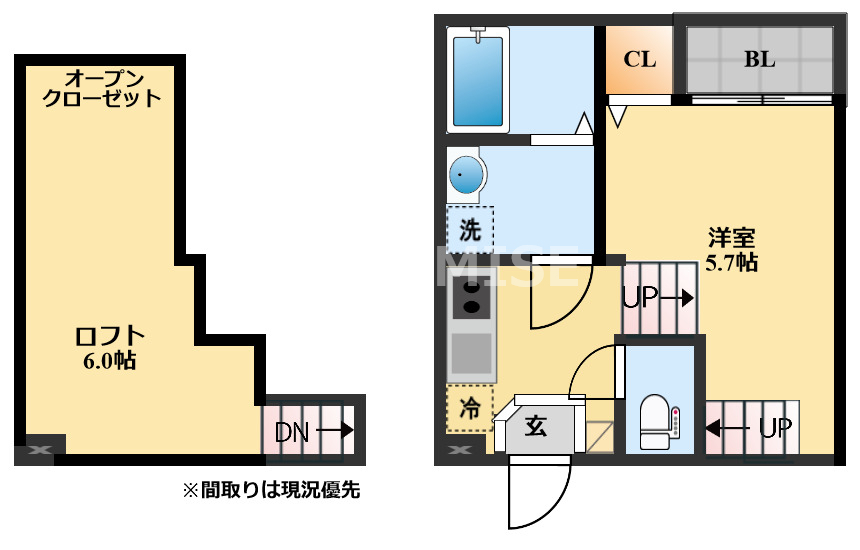 大村市杭出津のアパートの間取り