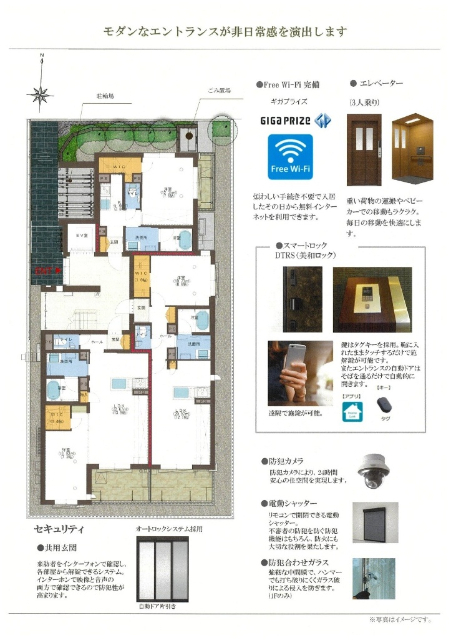 【シャルム桜山のセキュリティ】