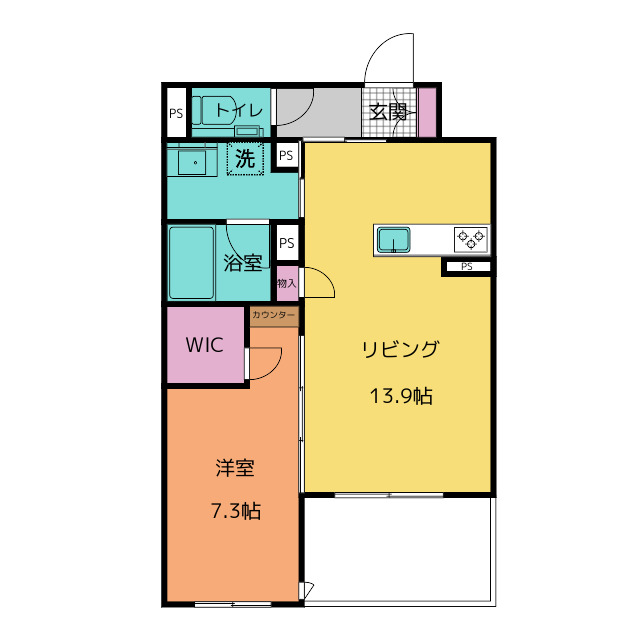 シャルム桜山の間取り