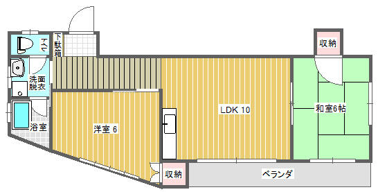 コーポ小関の間取り