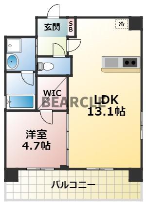 ベラジオレガシー京都河原町IIの間取り