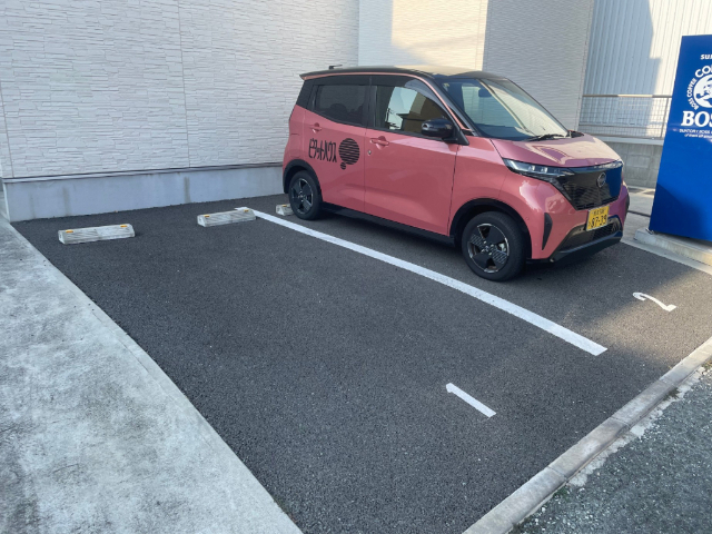 【熊本市東区月出のアパートの駐車場】