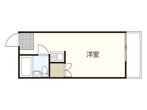 広島市東区曙のマンションの間取り