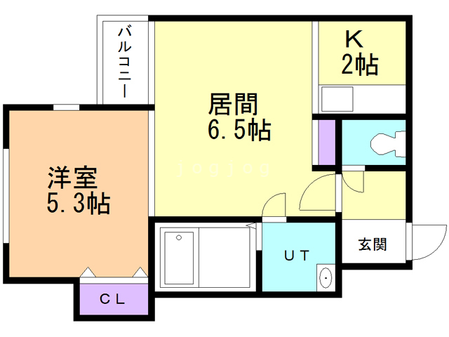 グロワール南郷の間取り