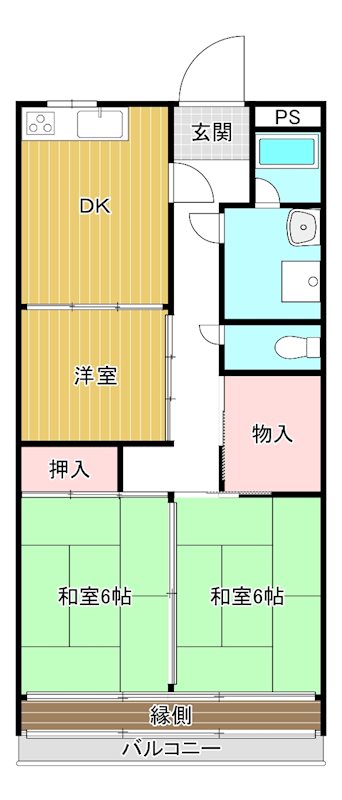 江本グリーンハイツの間取り