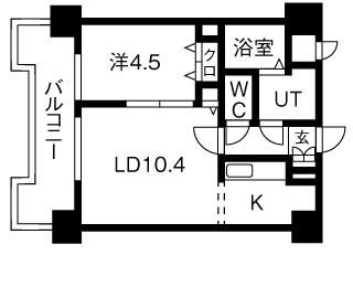 UURコート札幌北三条の間取り