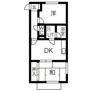 グローリィ桜ケ丘の間取り