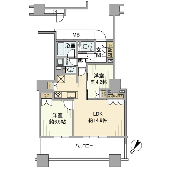 江東区有明のマンションの間取り