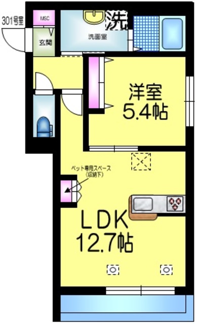 ｓｏｎｏ　ソノの間取り