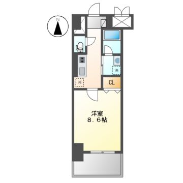 リ　ブラン東別院の間取り