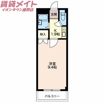 四日市市川島町のマンションの間取り