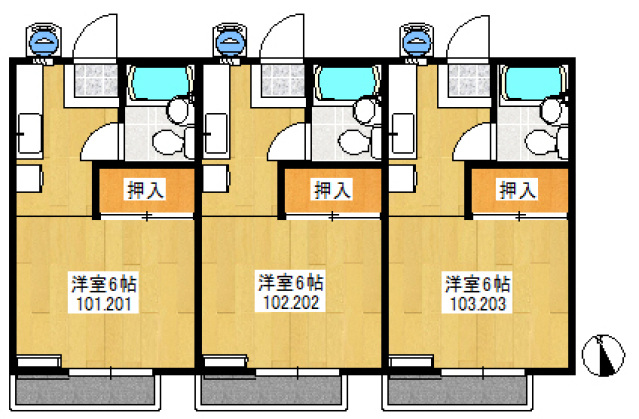 ライトハイツ354-3の間取り