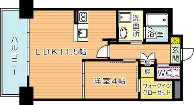 オリオン医生ケ丘の間取り