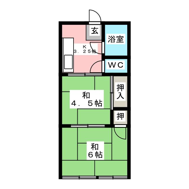 林マンション　Iの間取り