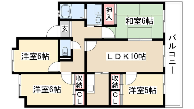 リーフコートIIの間取り