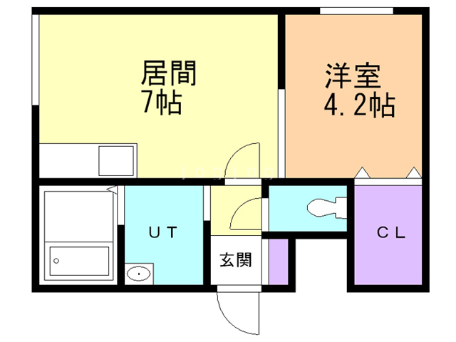 小樽駅前プレジデントの間取り