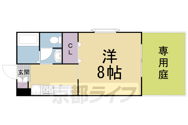 枚方市伊加賀西町のアパートの間取り