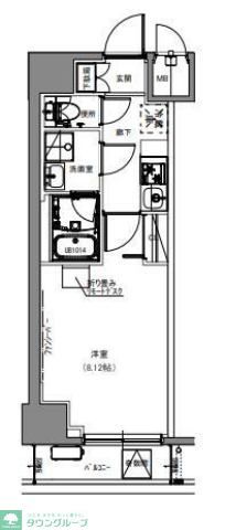 S-RESIDENCE両国緑の間取り