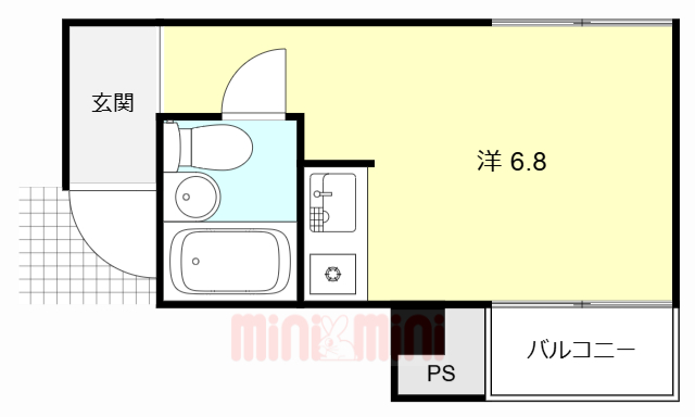 明石市松の内のマンションの間取り