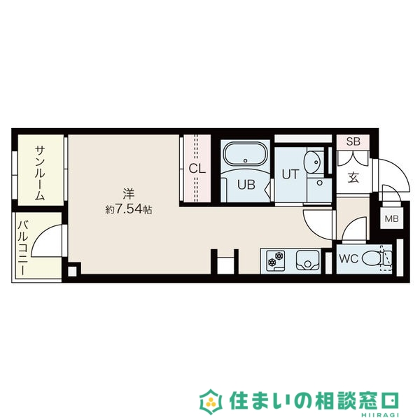 岡崎市柱町のマンションの間取り