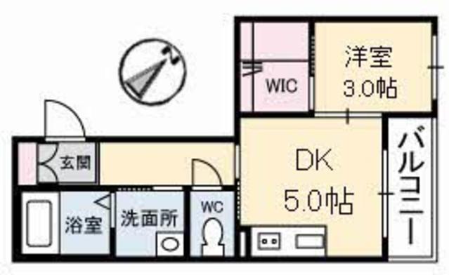 福山市明治町のマンションの間取り