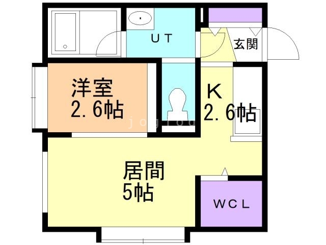 札幌市北区北三十七条西のマンションの間取り