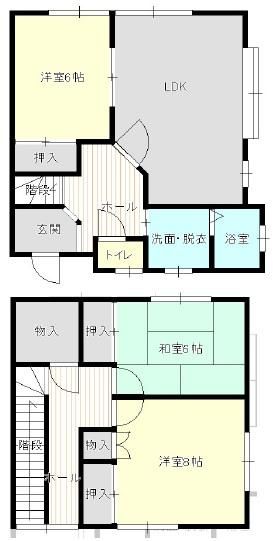 西山荘　2号の間取り