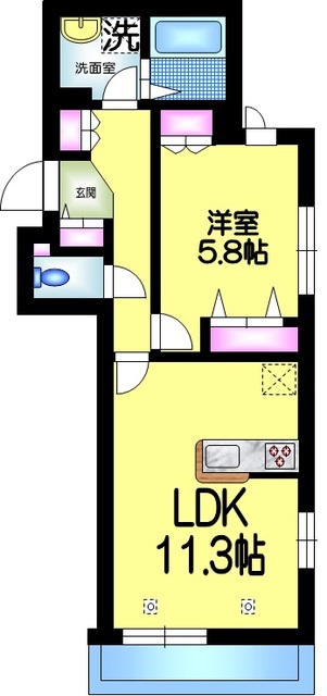 シャンエトワール高砂の間取り