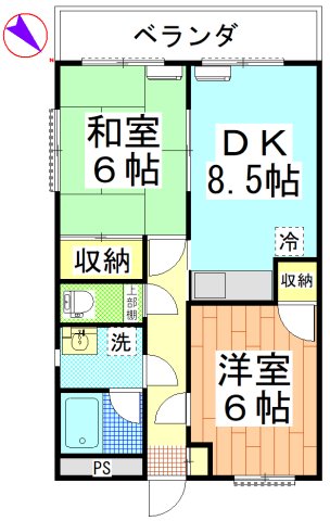 ソレイユ轟の間取り