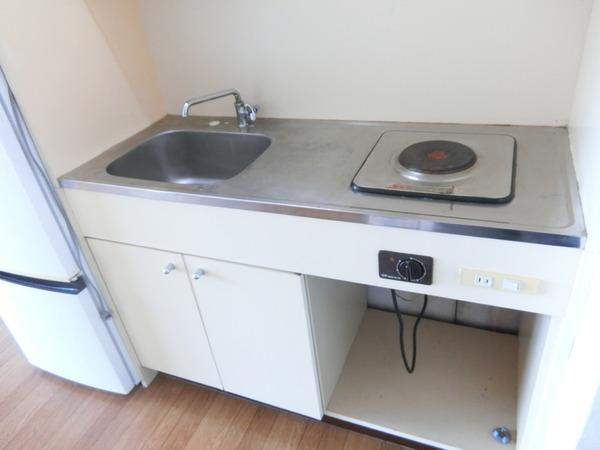 キッチン　コンロ付！
