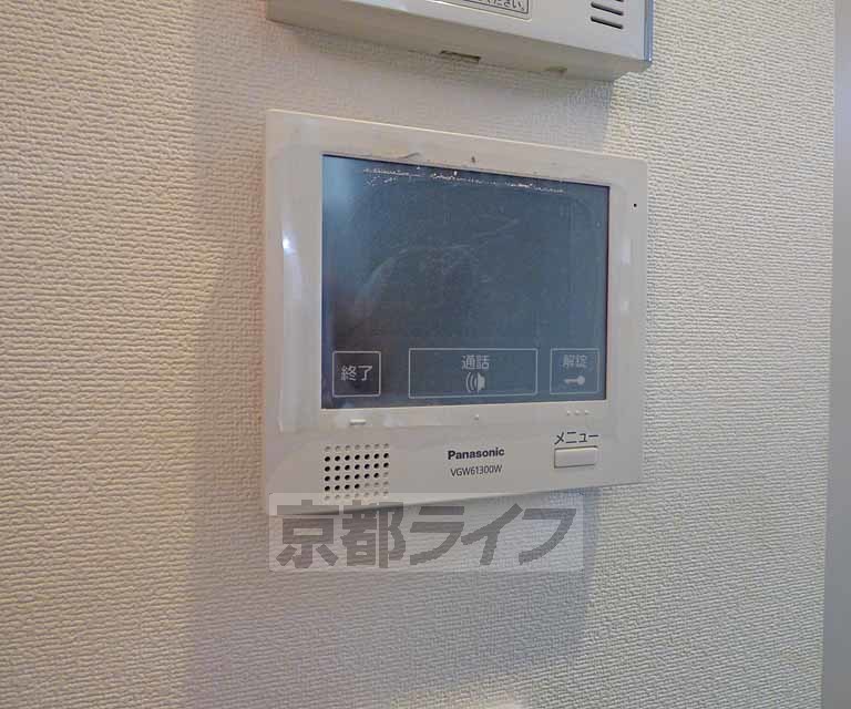 セキュリティ　モニター付きです