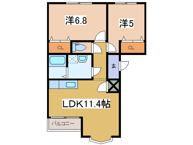 ルミナス新和の間取り