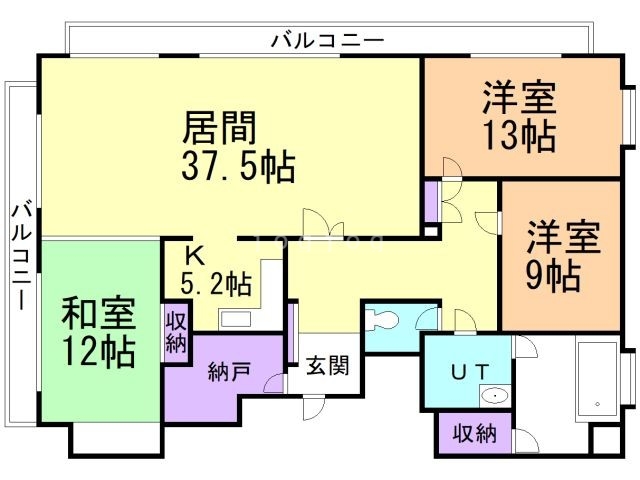 ロイヤルシティ弐番館青柳の間取り