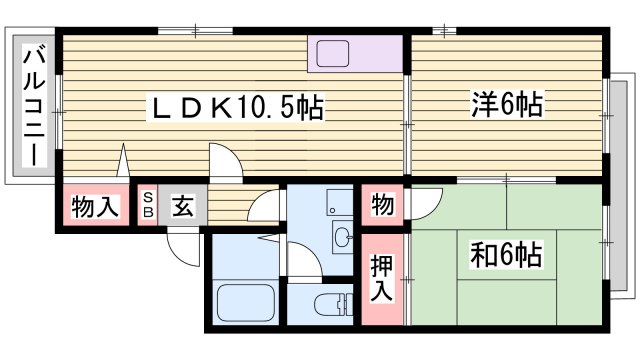 リブラスハイツIIの間取り