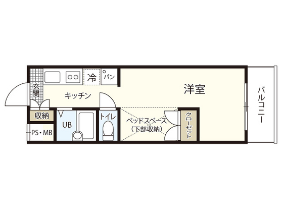 広島市安佐南区大塚東のマンションの間取り