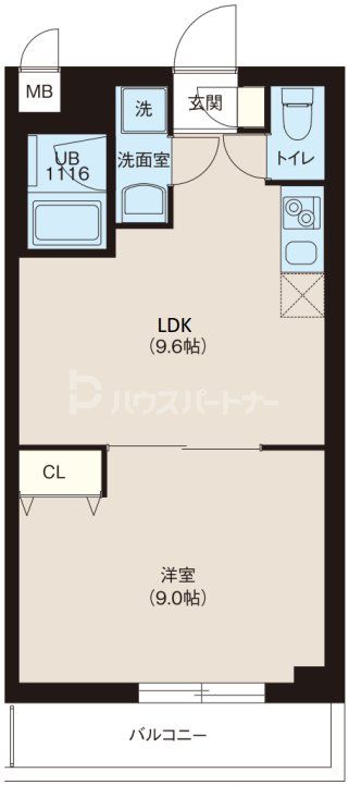 板橋区坂下のマンションの間取り