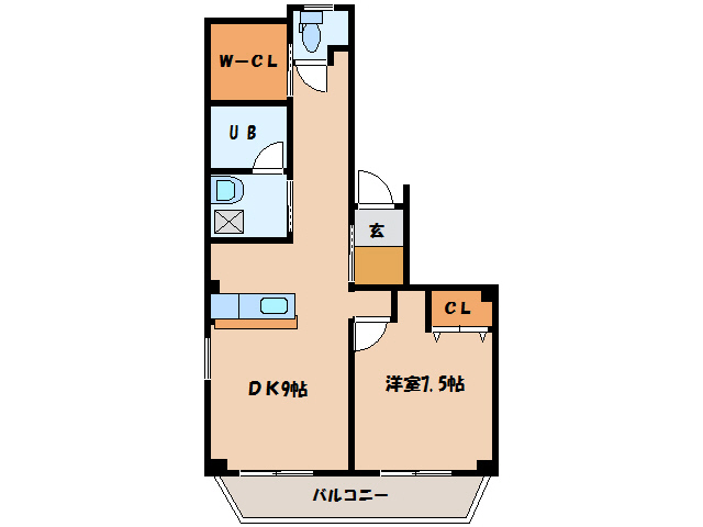 岩国市麻里布町のマンションの間取り