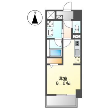 名古屋市中川区百船町のマンションの間取り