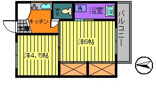 ビレッジハウス安積4号棟の間取り