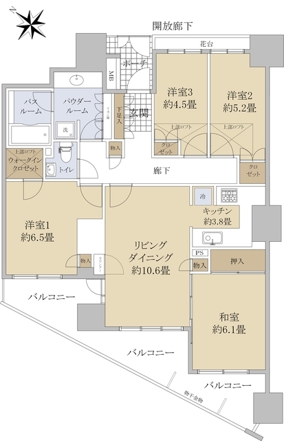 シティタワー横浜サウスの間取り