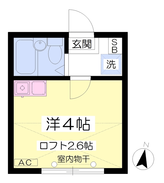 シャンテ笹塚の間取り